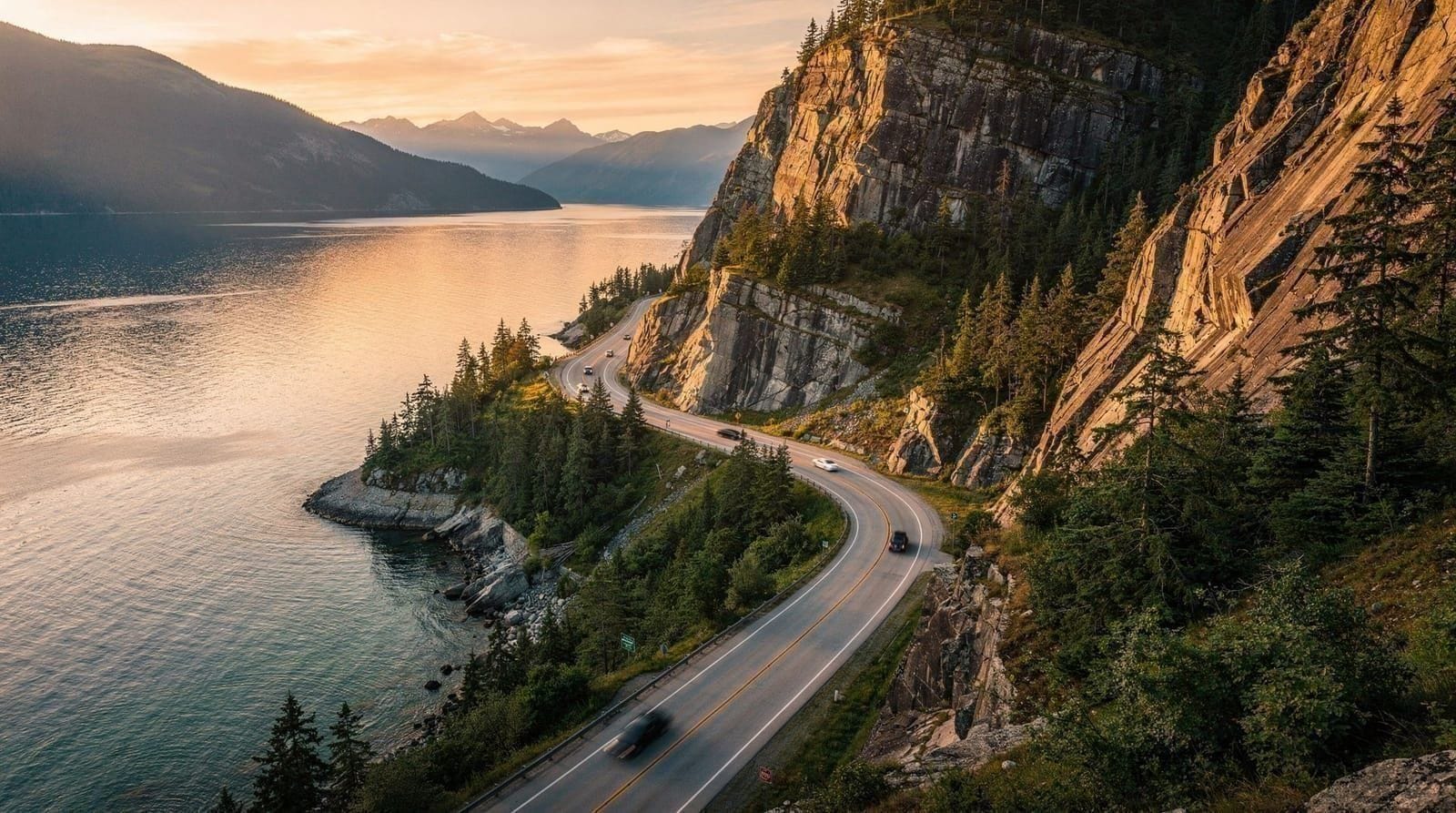 Den Sea-to-Sky Highway fahren — ein praktischer Guide — Wie man den Highway 99 von Vancouver nach Whistler fährt — Fahrzeiten, die beste